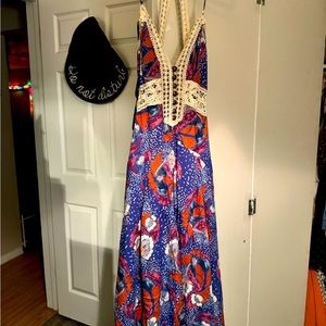 BEAUTIFUL BEACH FREE PEOPLE OPEN BACK DRESS